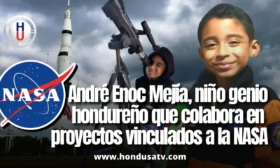 Niño genio hondureño deslumbra al mundo al colaborar en proyectos vinculados a la NASA