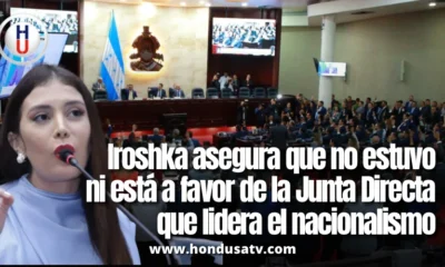Iroshka Elvir reitera su postura sobre la elección de la Junta Directiva del Congreso Nacional
