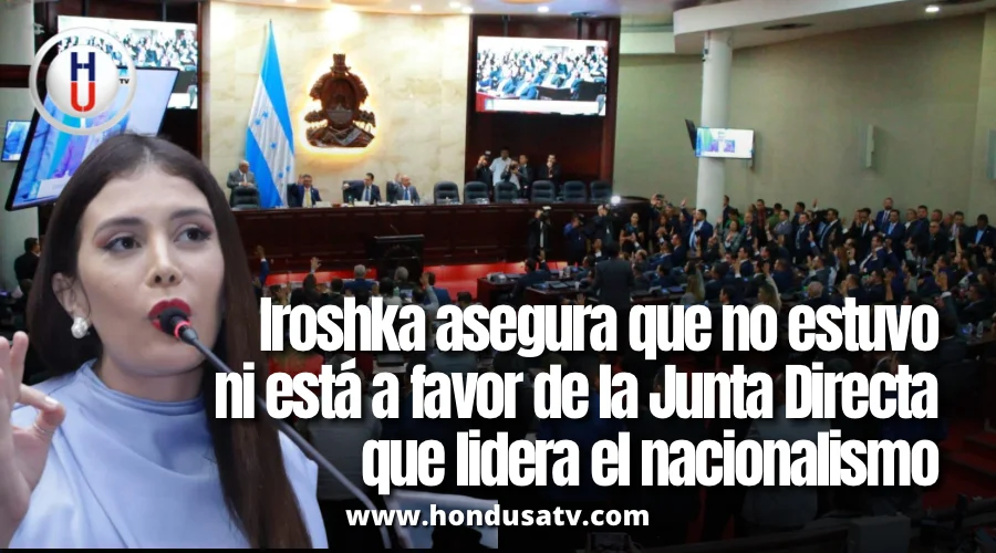 Iroshka Elvir reitera su postura sobre la elección de la Junta Directiva del Congreso Nacional