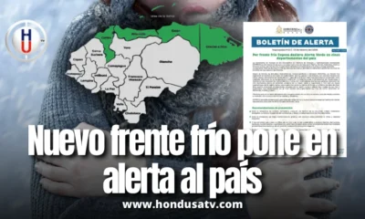 COPECO declara Alerta Verde en cinco departamentos por nuevo frente frío