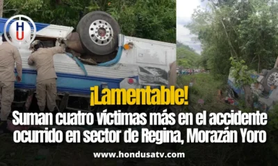Cuatro personas mueren y varias más resultan heridas tras aparatoso accidente en Yoro