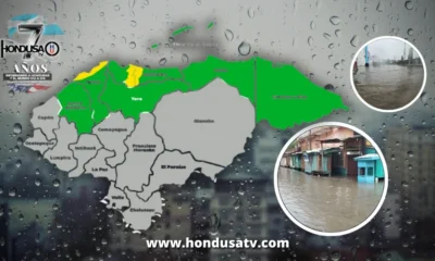 Tres municipios están en alerta amarilla y siete departamentos se mantienen en verde