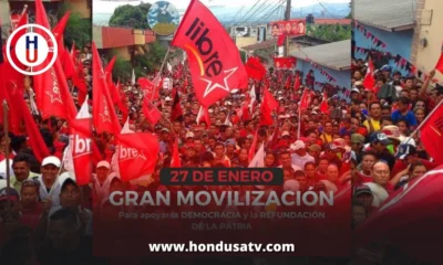 "Gran Movilización" se realizará el 27 de enero por el partido Libre