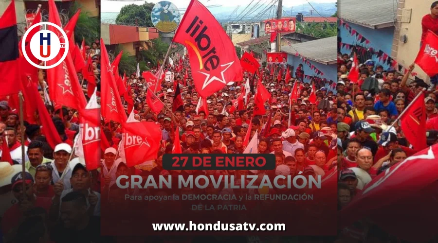 "Gran Movilización" se realizará el 27 de enero por el partido Libre