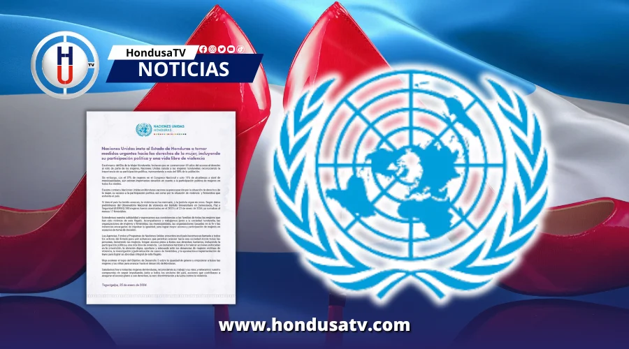ONU insta a Honduras a tomar medidas urgentes hacia derechos de la mujer