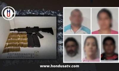 Capturan a 5 personas que portaban armas de fuego, droga y dinero