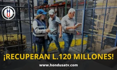 Aduanas recuperó 120 millones de lempiras