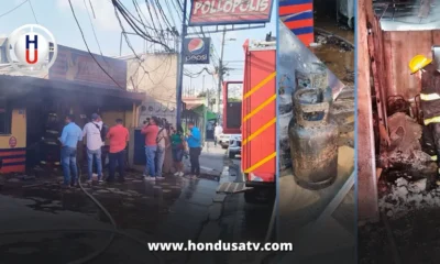 Explosión de chimbo deja en cenizas una pollera