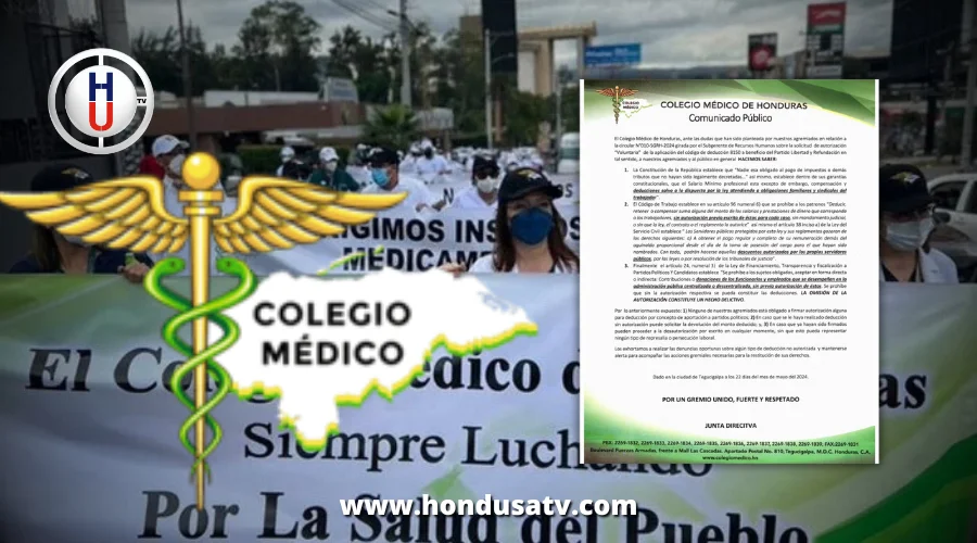 Colegio Médico se niega al cobro de ¨aportación voluntaria¨ de Libre