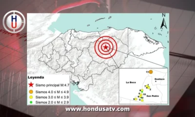 Reportan 12 sismos en 13 días en Gualaco, Olancho