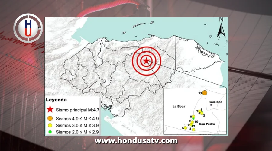 Reportan 12 sismos en 13 días en Gualaco, Olancho