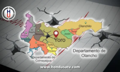 Hoy se registró un sismo de 3.0 grados sacude Yoro esta tarde