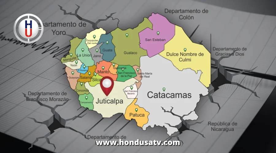 Reportan tres sismos este viernes en Gualaco, Olancho