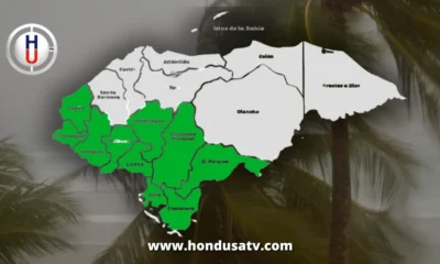 Diez departamentos del país en lerta verde