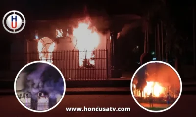 Incendio consume parte de la Municipalidad de Tocoa, Colón