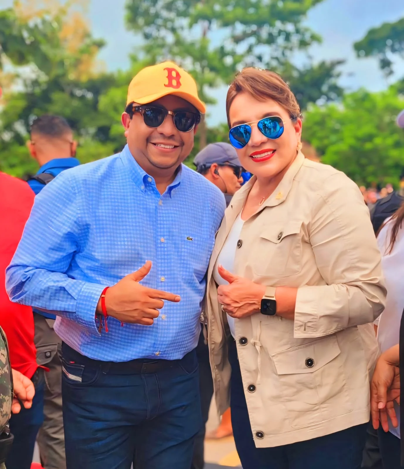 Diputado Ramón Barrios con la Presidenta Xiomara Castro