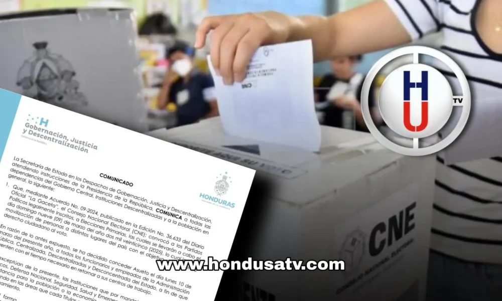 Gobierno da feriado el lunes 10 de marzo por elecciones