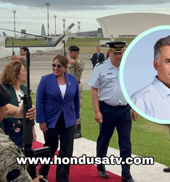 Presidenta Castro llega a Uruguay para investidura de Yamandú Orsi