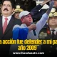 ¨Mi única acción fue defender a mi patria en el año 2009¨