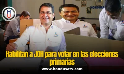 Juan Orlando Hernández está habilitado para votar