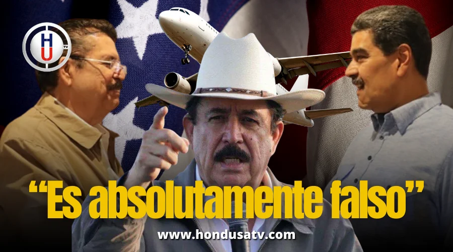 Zelaya niega vínculos con narcotráfico y defiende a Maduro: “Es absolutamente falso”