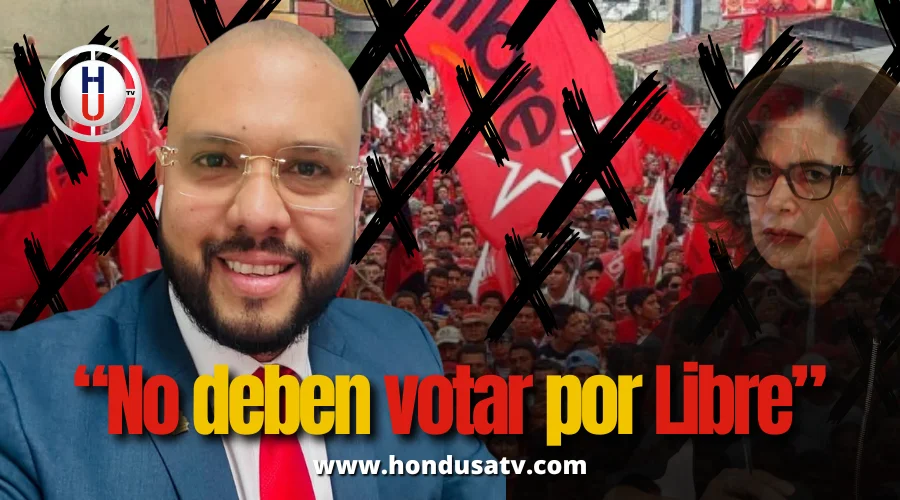 Mauricio Rivera enumera las razones por las que, según él, los hondureños no deben votar por Libre