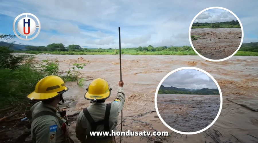 Desbordamiento del río Ulúa en Santa Bárbara: alerta máxima por lluvias intensas