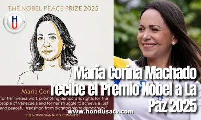 María Corina Machado recibe el Premio Nobel de la Paz 2025 por su defensa de la democracia en Venezuela