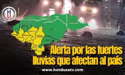 COPECO eleva a Alerta Amarilla ocho departamentos y declara Alerta Verde en los diez restantes