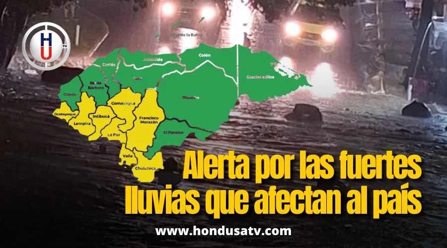 COPECO eleva a Alerta Amarilla ocho departamentos y declara Alerta Verde en los diez restantes