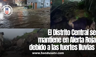 Distrito Central extiende alerta roja por 48 horas más ante riesgo de deslizamientos e inundaciones
