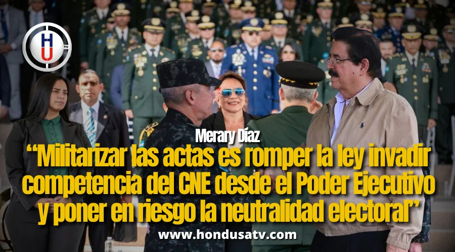Merary Díaz, denuncia intento del gobierno por “militarizar” la transmisión de actas electorales