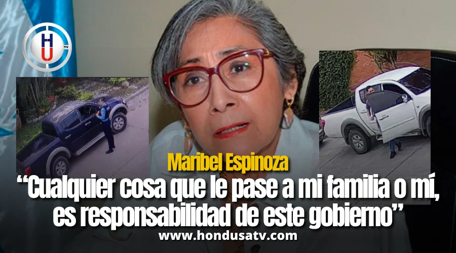 Diputada Maribel Espinoza denuncia vigilancia armada frente a su casa y oficina en San Pedro Sula