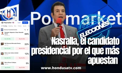 Mercados de apuesta internacional sitúan a Salvador Nasralla como claro favorito en las elecciones de Honduras