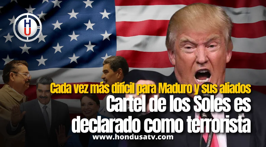 EE. UU. declara terrorista al Cartel de los Soles y escala la presión contra Maduro