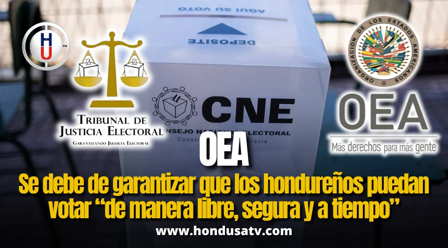 Países de la OEA advierten: Honduras enfrenta riesgos graves en su proceso electoral
