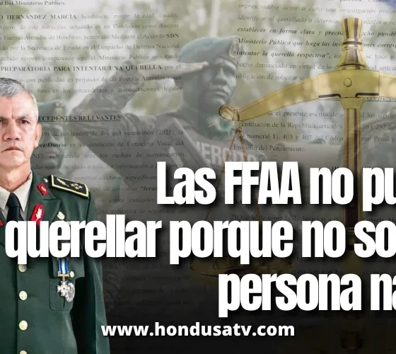 FF. AA. buscan querellar… pero la ley no se los permite