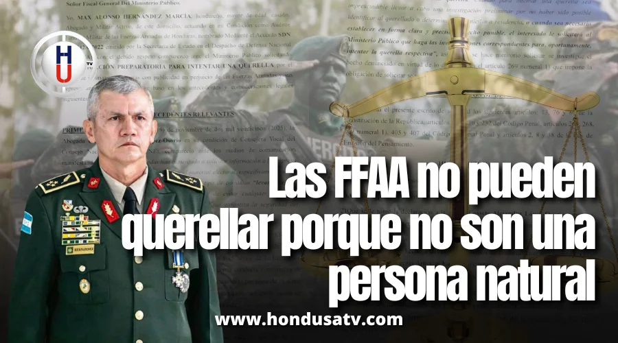 FF. AA. buscan querellar… pero la ley no se los permite