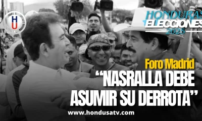 Foro Madrid acusa a Salvador Nasralla de desestabilizar el proceso electoral y le exige reconocer su derrota