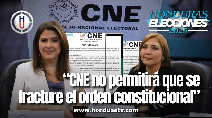 CNE denuncia sabotaje al escrutinio y advierte intentos para impedir la declaratoria electoral