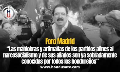 Foro Madrid advierte sobre intentos de desestabilización durante el escrutinio electoral en Honduras