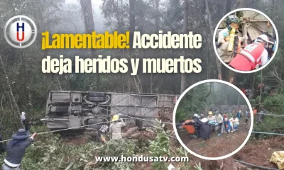 Tragedia vial en Intibucá deja dos fallecidos y al menos 21 heridos tras volcamiento de autobús