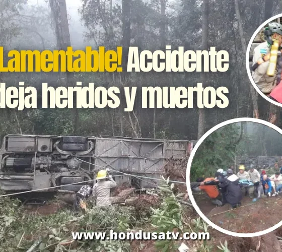 Tragedia vial en Intibucá deja dos fallecidos y al menos 21 heridos tras volcamiento de autobús