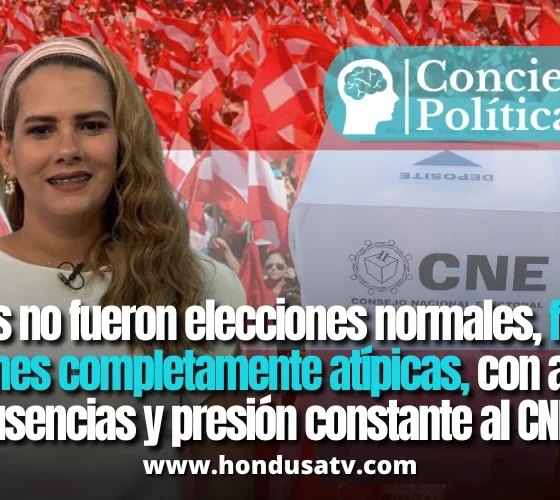 Julia Talbott denuncia injerencias, pugnas internas y presiones al CNE tras elecciones atípicas en Honduras