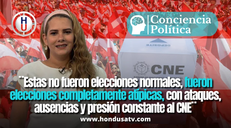 Julia Talbott denuncia injerencias, pugnas internas y presiones al CNE tras elecciones atípicas en Honduras