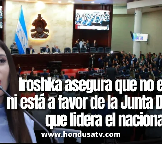 Iroshka Elvir reitera su postura sobre la elección de la Junta Directiva del Congreso Nacional