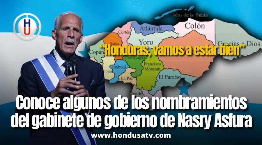 Nasry Asfura inicia su mandato con una amplia ronda de nombramientos en el Ejecutivo