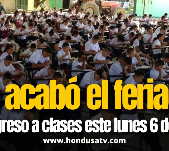 Gobierno de Honduras ordena retorno obligatorio a clases presenciales desde el 6 de abril