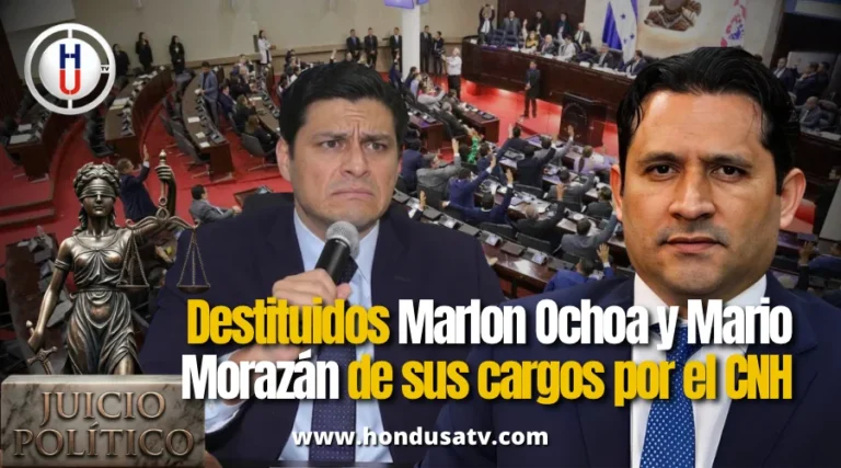 Congreso Nacional destituye a cuatro funcionarios electorales tras juicio político