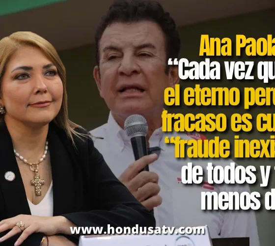 Hall arremete contra Nasralla: lo tilda de “eterno perdedor” y rechaza “fraude inexistente”